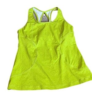 Athleta Sour Apple Bra top . Size medium
